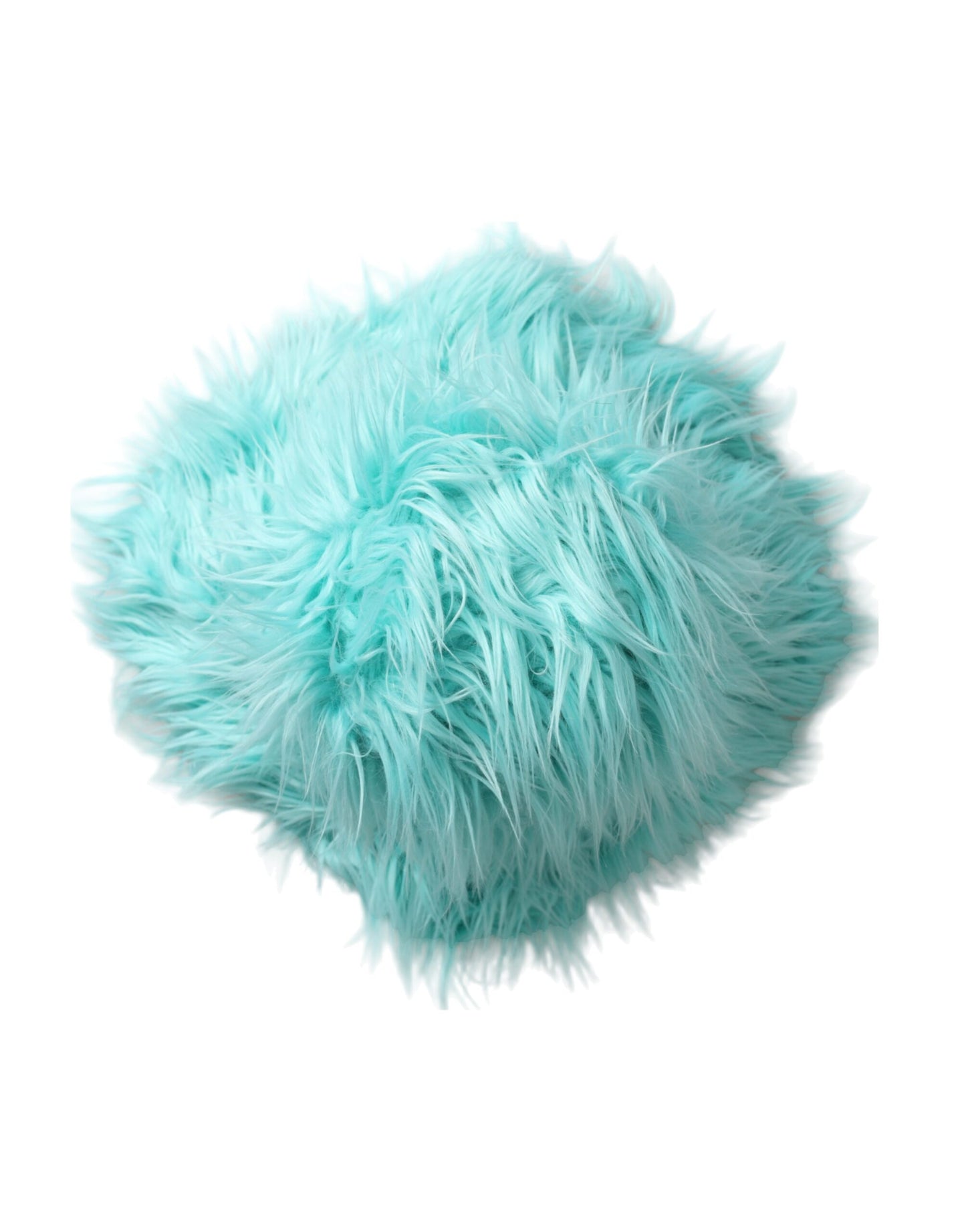 Dolce & Gabbana Mint Green Acrylic Fur Womens Bucket Hat Dolce & Gabbana