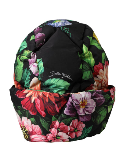 Dolce & Gabbana Black Floral Print Whole Head Wrap Hat Dolce & Gabbana