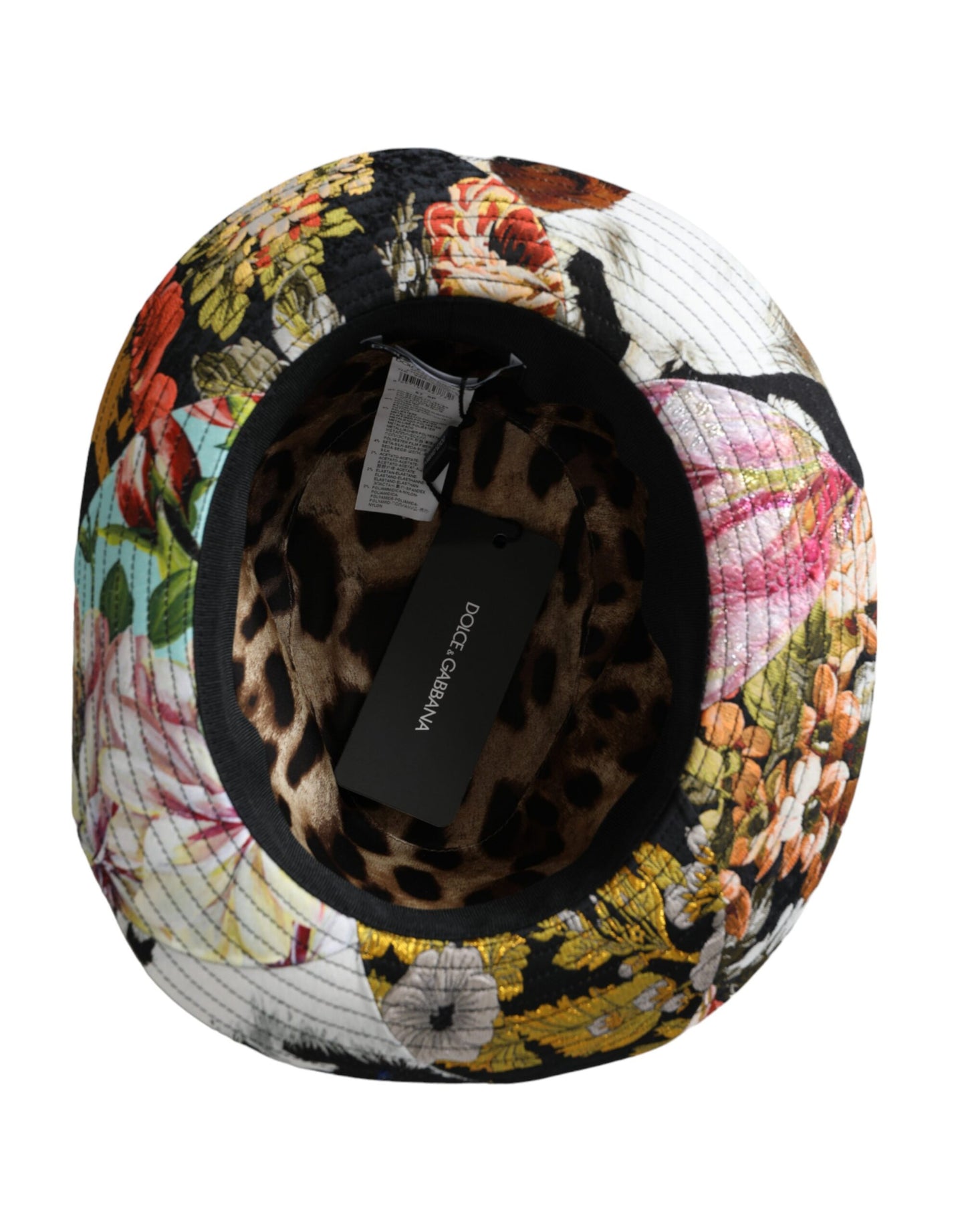 Dolce & Gabbana Multicolor Patchwork Women Fedora Wide Brim Hat Dolce & Gabbana