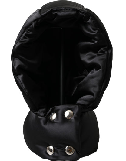 Dolce & Gabbana Black Polyester Whole Head Wrap Hat Dolce & Gabbana