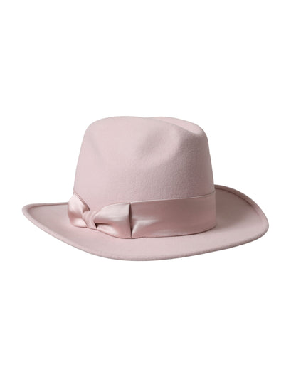 Dolce & Gabbana Pink Rabbit Fedora Trilby Women Hat Dolce & Gabbana