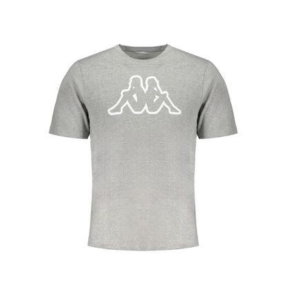 Kappa Gray Cotton T-Shirt Kappa