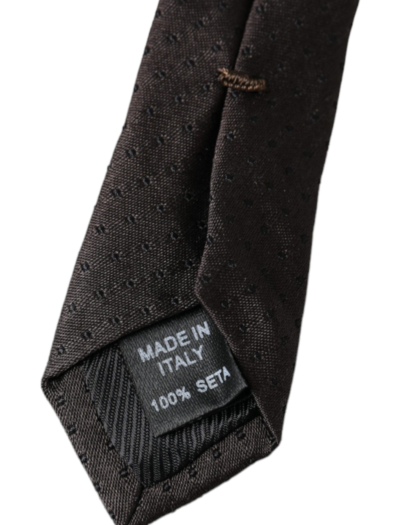 Dolce & Gabbana Black Patterned Silk Adjustable Men Tie Dolce & Gabbana