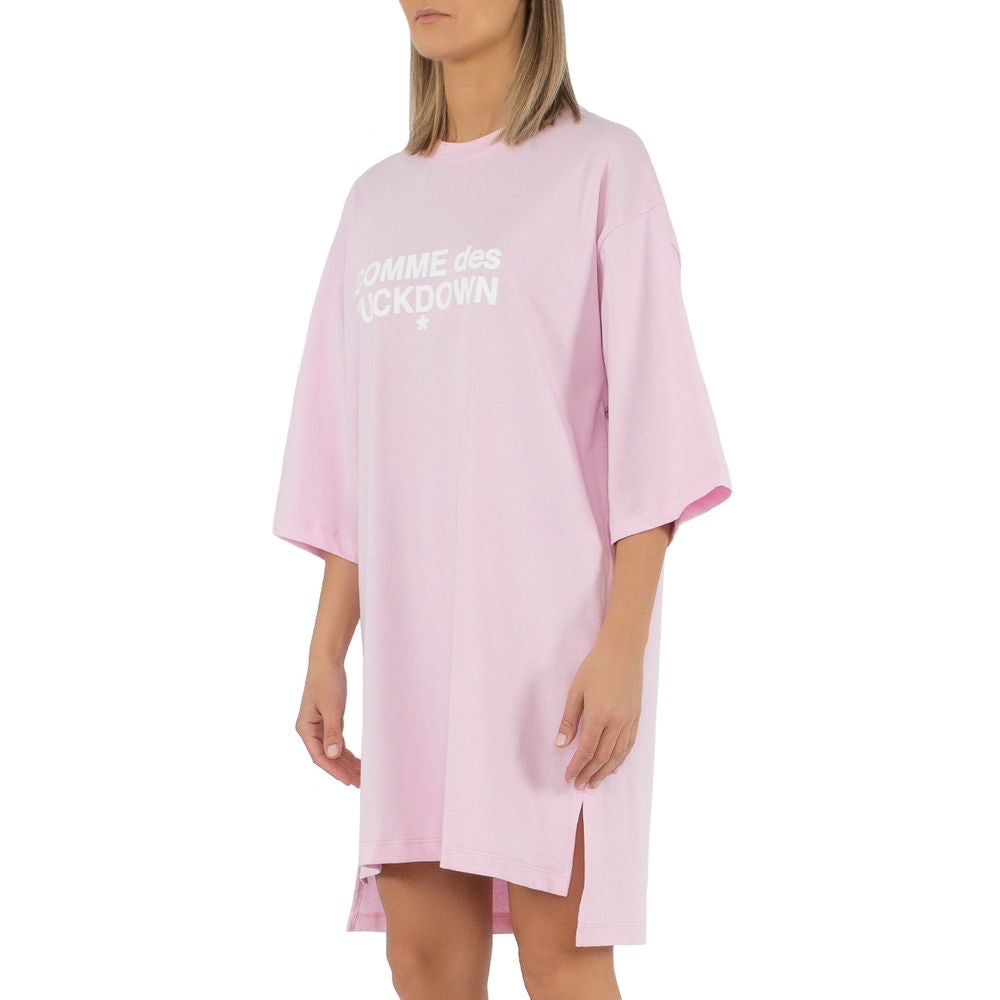 Comme Des Fuckdown Pink Cotton Dress Comme Des Fuckdown