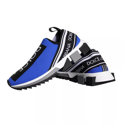 Dolce & Gabbana Blue Logo Low Top Sorrento Sneakers Shoes Dolce & Gabbana