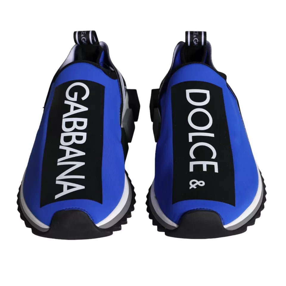 Dolce & Gabbana Blue Logo Low Top Sorrento Sneakers Shoes Dolce & Gabbana