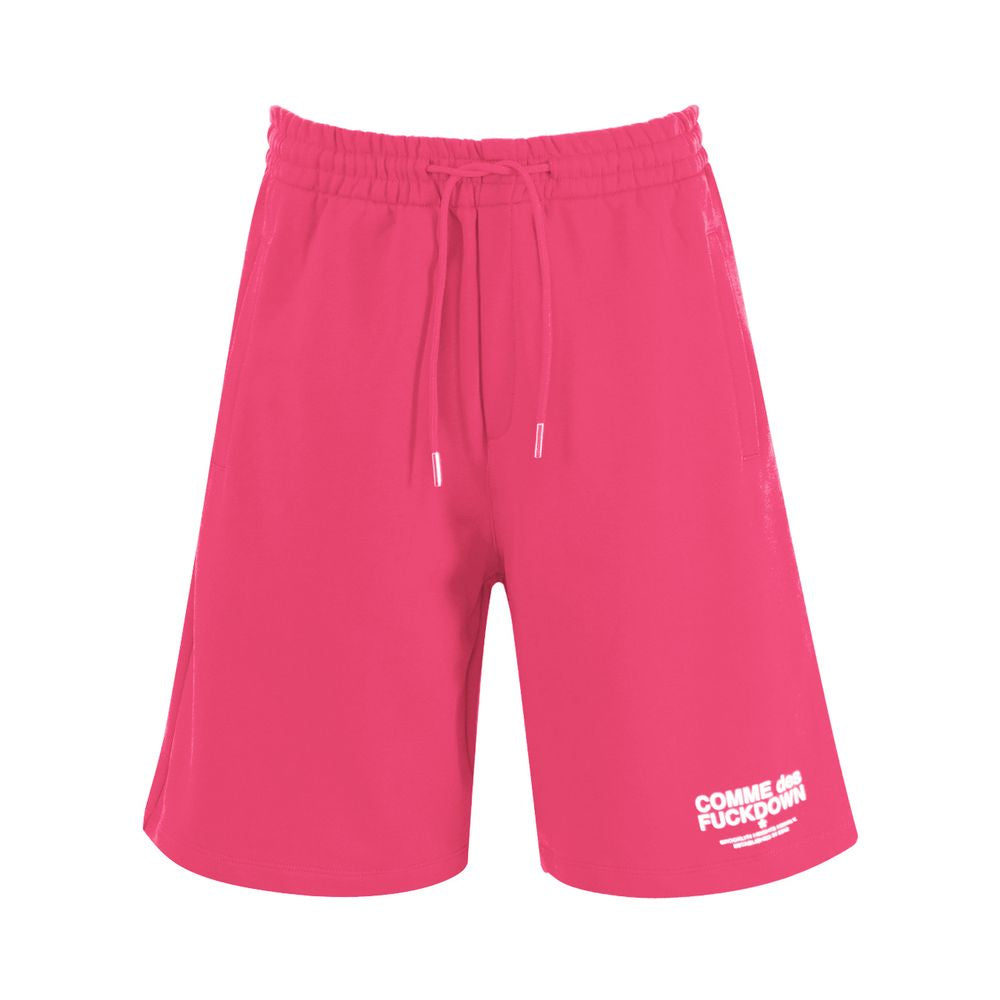 Comme Des Fuckdown Pink Cotton Short Comme Des Fuckdown