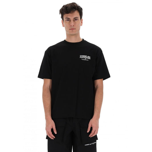 Comme Des Fuckdown Black Cotton T-Shirt Comme Des Fuckdown