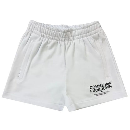 Comme Des Fuckdown White Cotton Short Comme Des Fuckdown