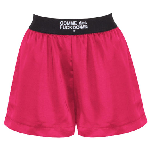 Comme Des Fuckdown Fuchsia Polyester Short Comme Des Fuckdown