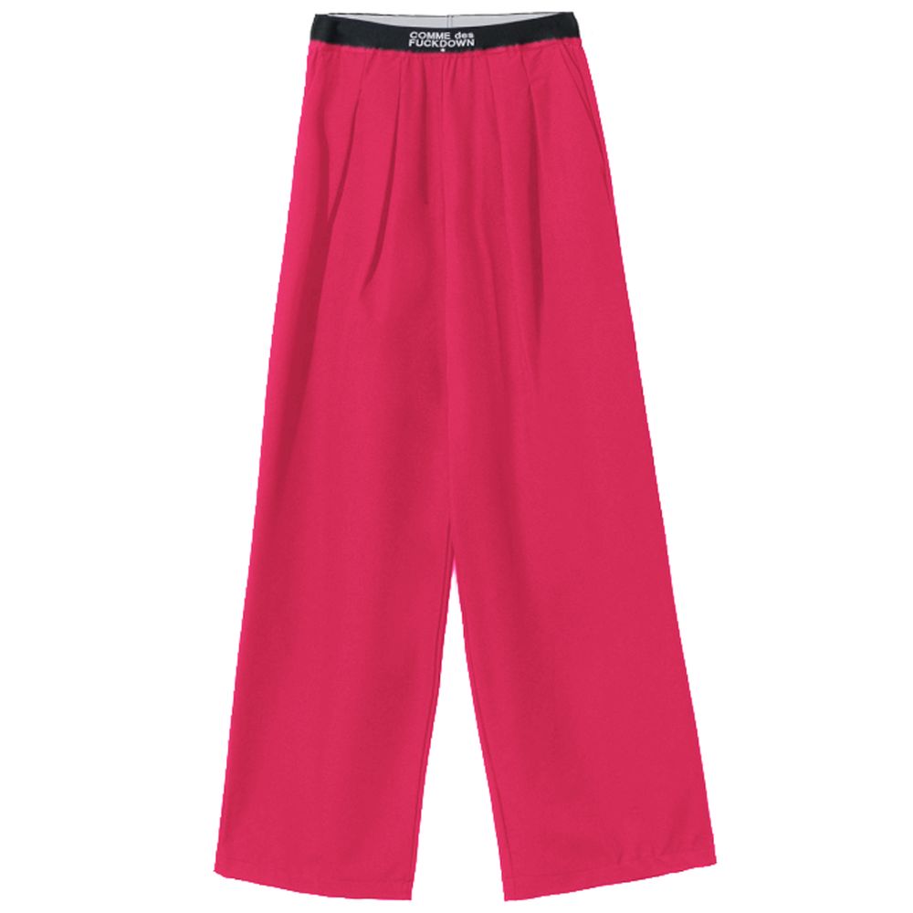 Comme Des Fuckdown Fuchsia Polyester Jeans & Pant Comme Des Fuckdown