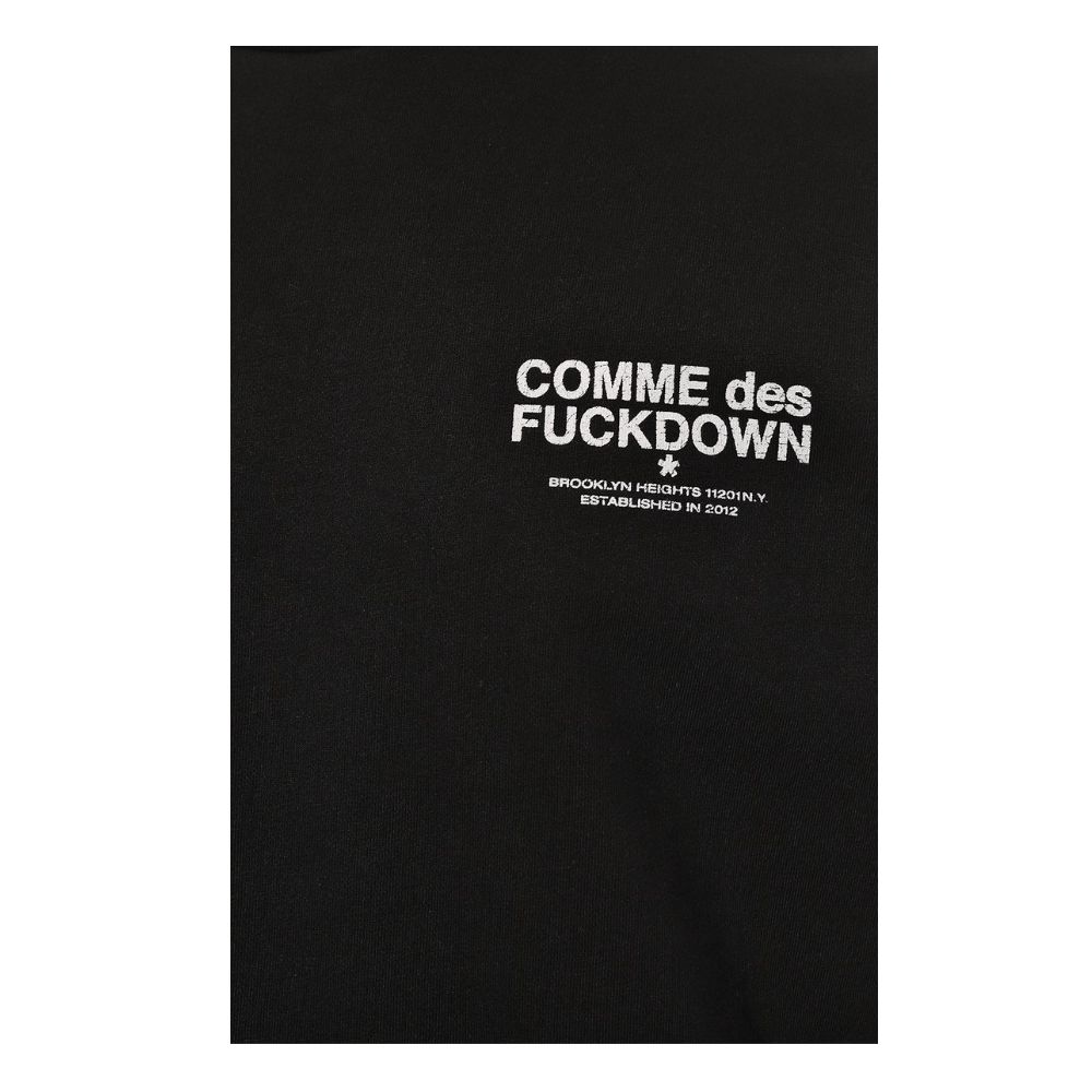 Comme Des Fuckdown Black Cotton Sweater Comme Des Fuckdown