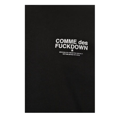 Comme Des Fuckdown Black Cotton Sweater Comme Des Fuckdown