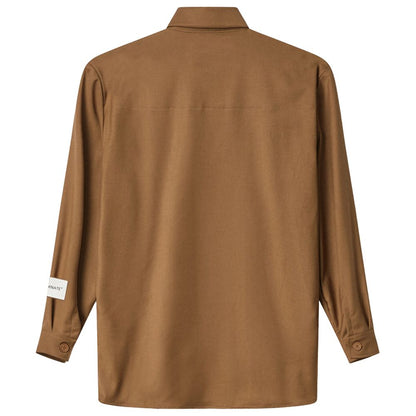 Hinnominate Brown Polyester Shirt Hinnominate