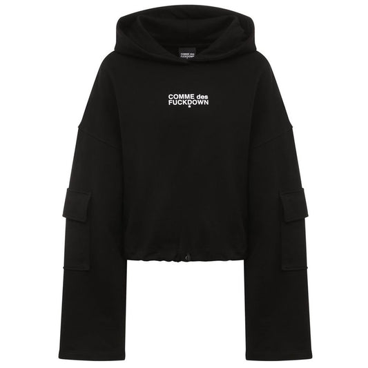 Comme Des Fuckdown Black Cotton Sweater Comme Des Fuckdown