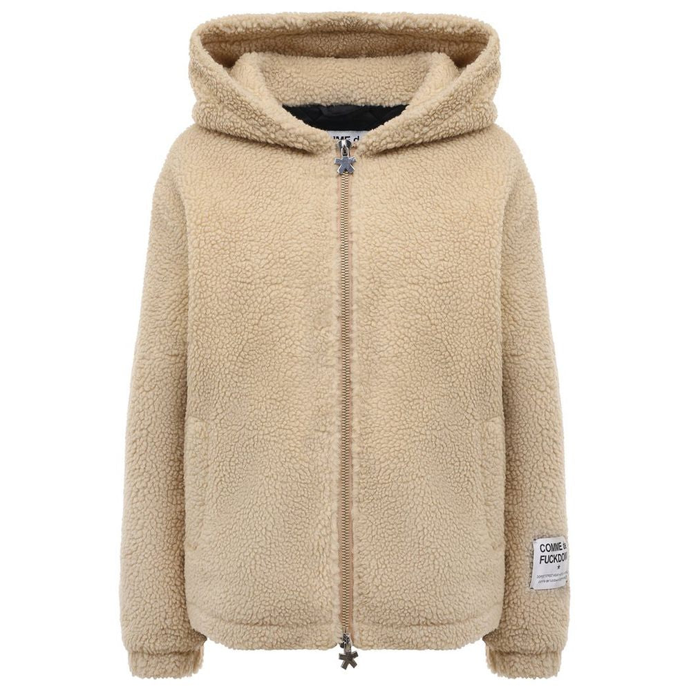 Comme Des Fuckdown Beige Polyester Jackets & Coat Comme Des Fuckdown