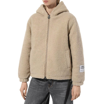 Comme Des Fuckdown Beige Polyester Jackets & Coat Comme Des Fuckdown