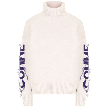 Comme Des Fuckdown Beige Acrylic Sweater Comme Des Fuckdown