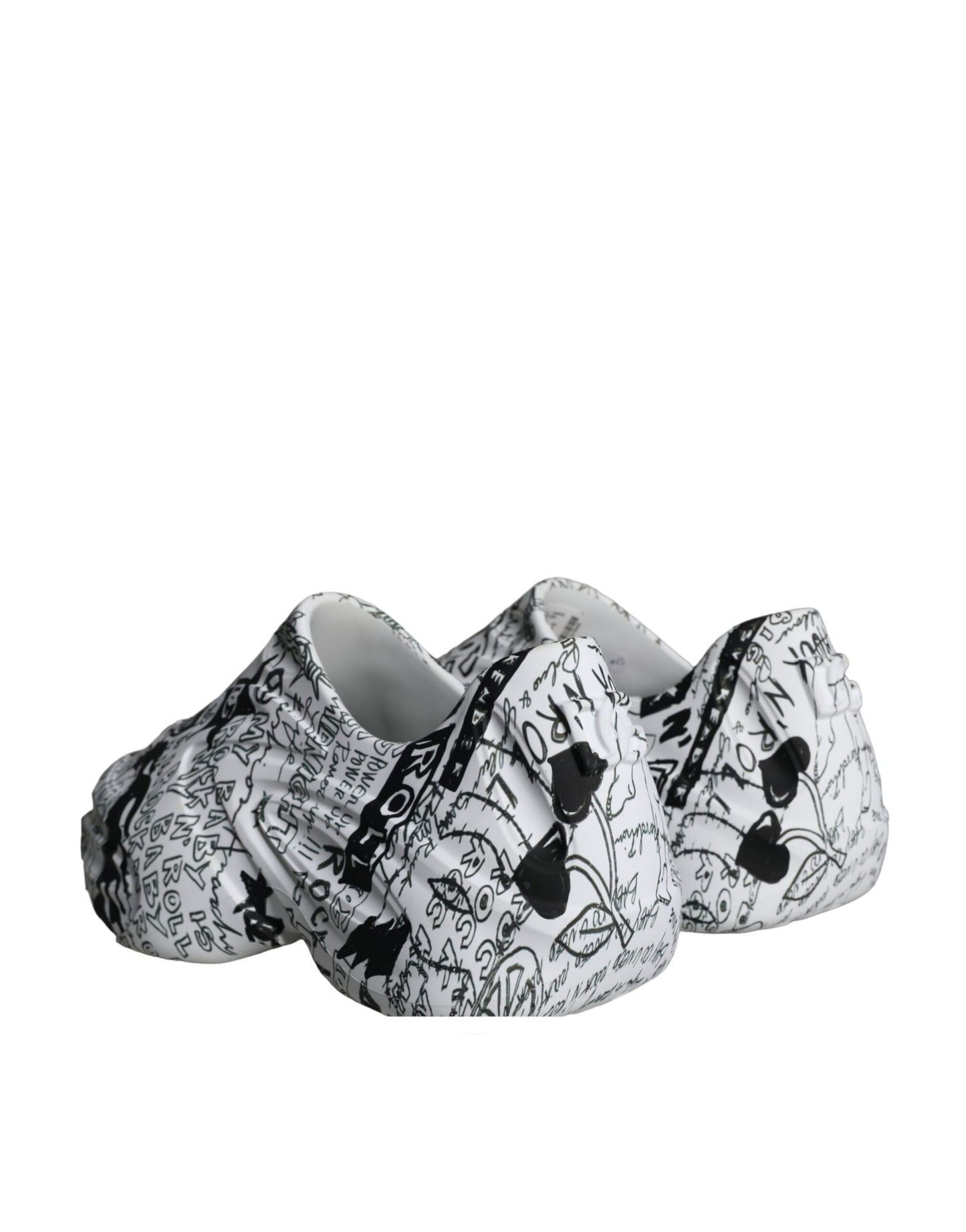 Dolce & Gabbana White Black Graffiti Daymaster Sneakers Shoes Dolce & Gabbana