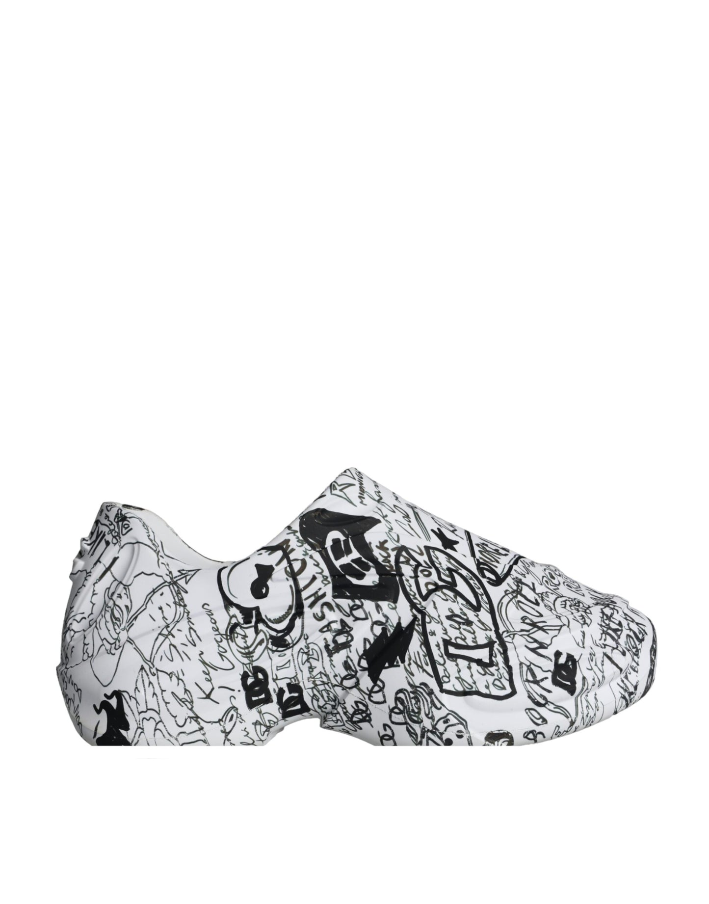 Dolce & Gabbana White Black Graffiti Daymaster Sneakers Shoes Dolce & Gabbana