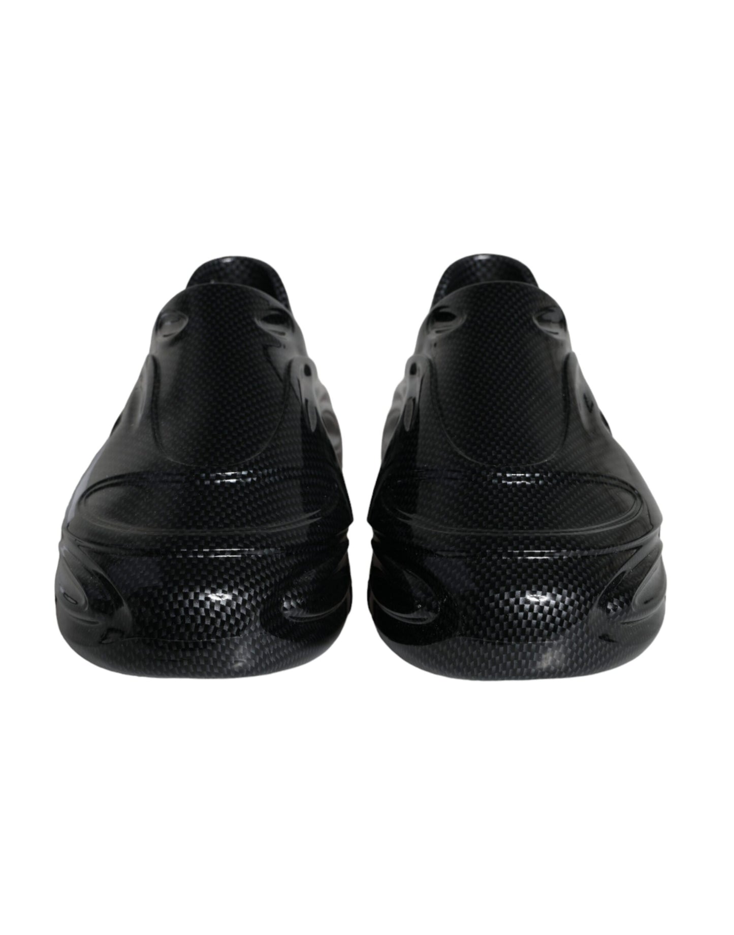 Dolce & Gabbana Black Foiled Rubber Toy Low Top Men Sneakers Shoes Dolce & Gabbana