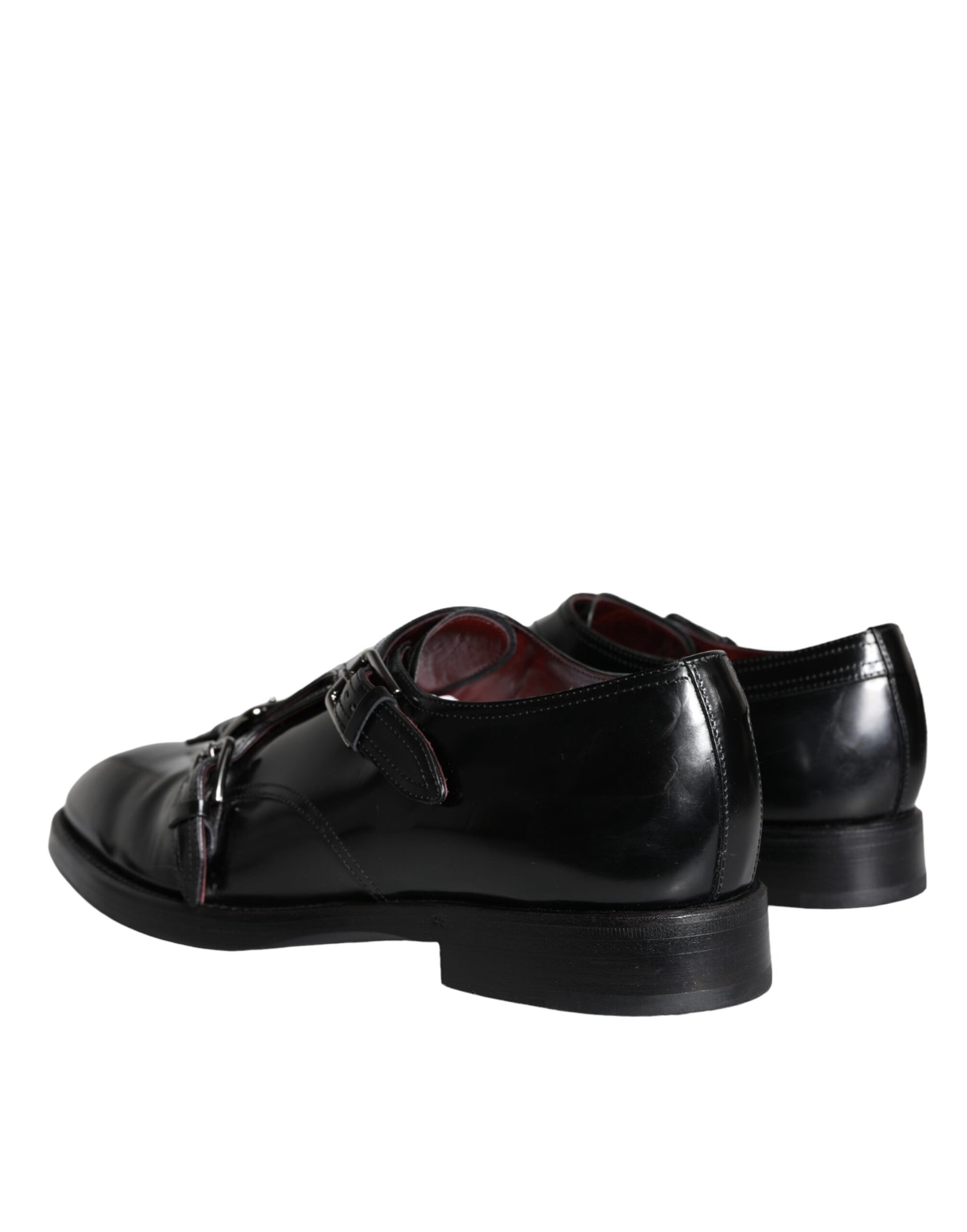 Dolce & Gabbana Black Calf Leather Men Formal Dress Shoes