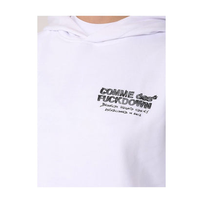 Comme Des Fuckdown White Cotton Sweater Comme Des Fuckdown