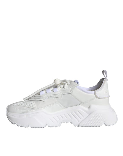 Dolce & Gabbana White Logo Daymaster Low Top Men Sneakers Shoes Dolce & Gabbana