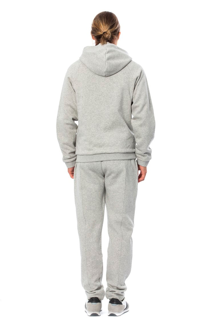 Billionaire Italian Couture Elegant Gray Hooded Cotton Sweatsuit Billionaire Italian Couture