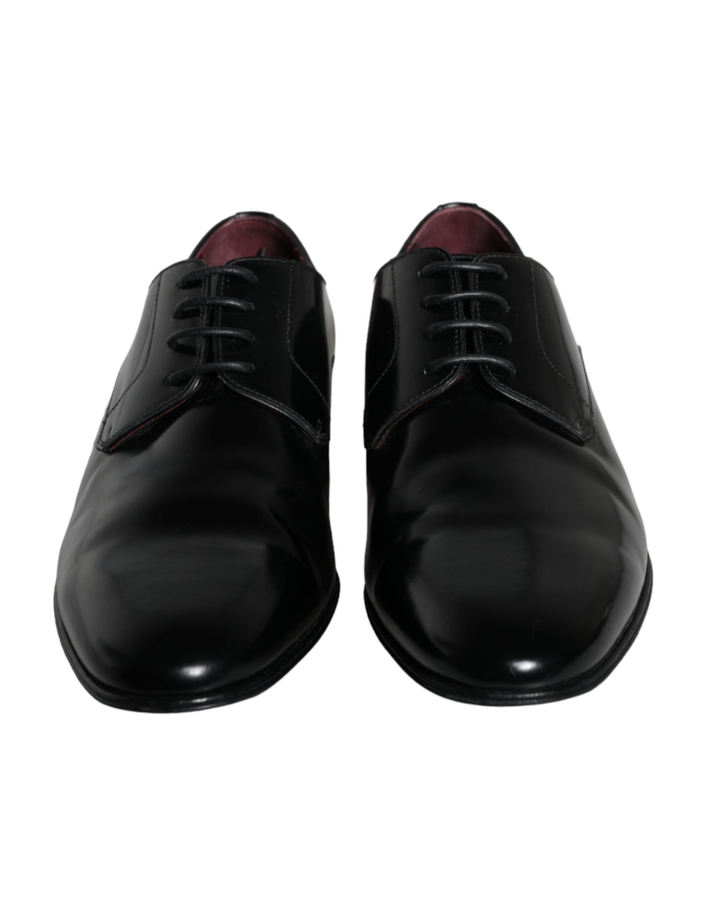 Dolce & Gabbana Black Leather Derby Formal Dress Men Shoes Dolce & Gabbana