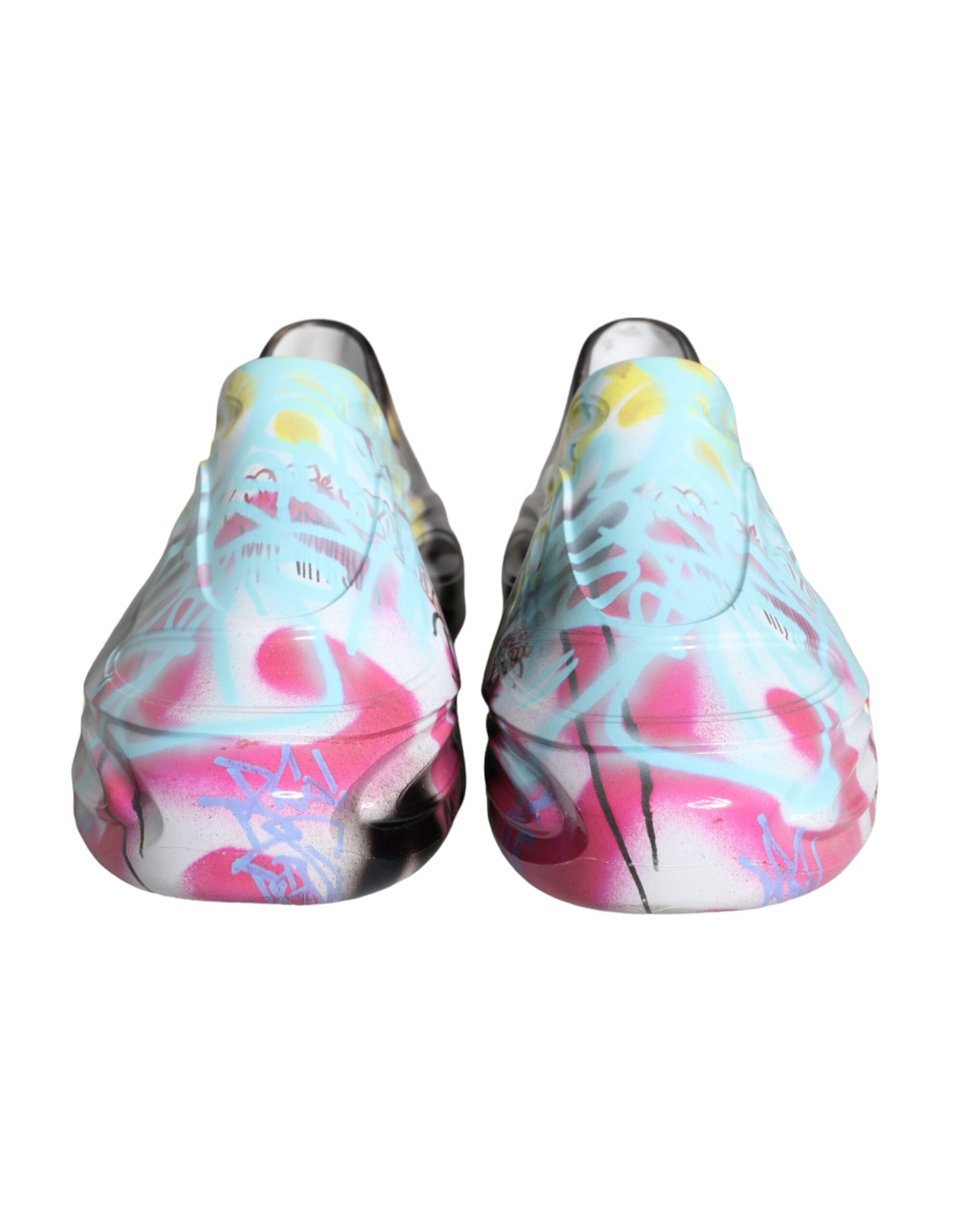 Dolce & Gabbana Multicolor Graffiti Rubber Low Top Sneakers Shoes Dolce & Gabbana