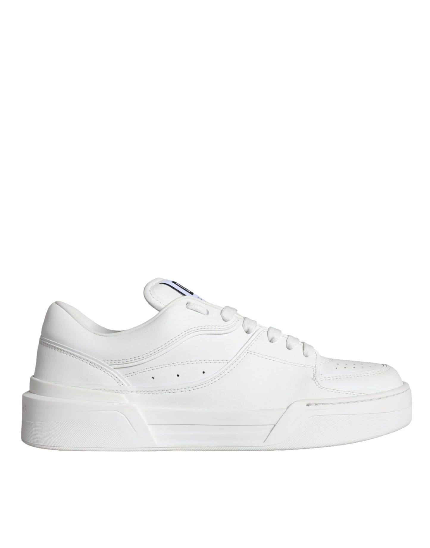 Dolce & Gabbana White Miami Leather Low Top Sneakers Shoes Dolce & Gabbana