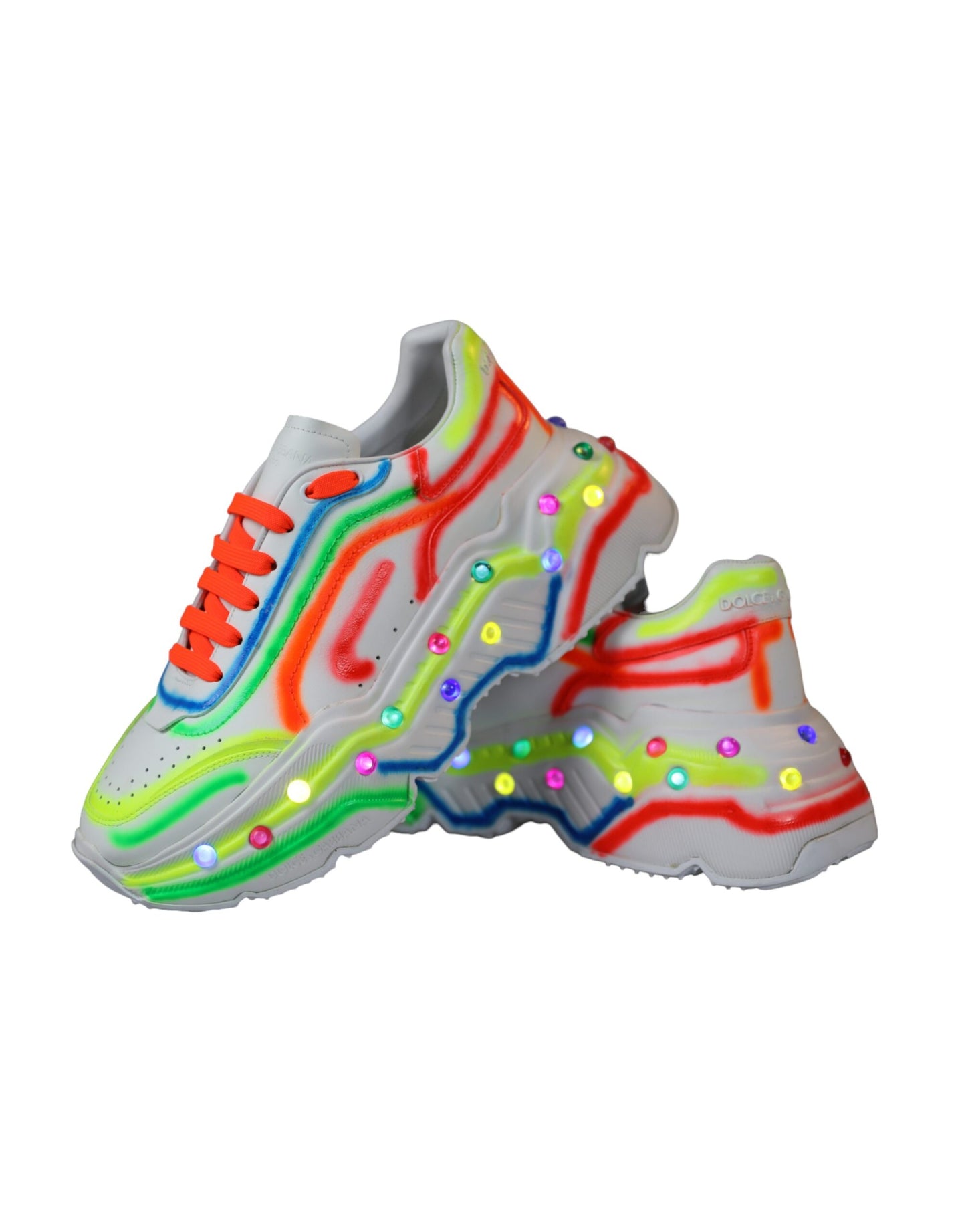 Dolce & Gabbana Multicolor Daymaster LED Lighted Sneaker Shoes Dolce & Gabbana