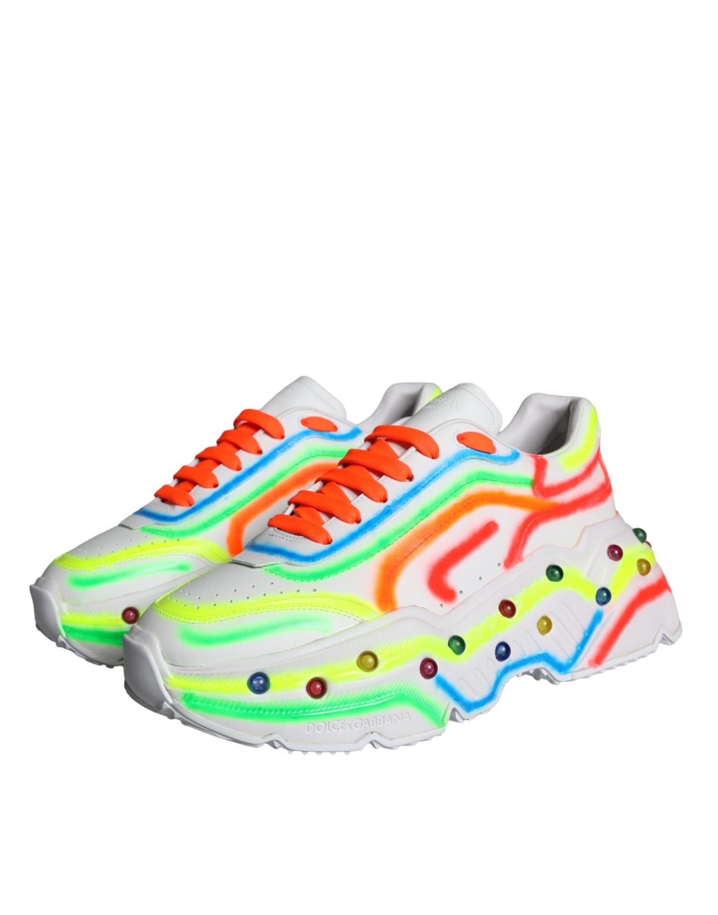 Dolce & Gabbana Multicolor Daymaster LED Lighted Sneaker Shoes Dolce & Gabbana