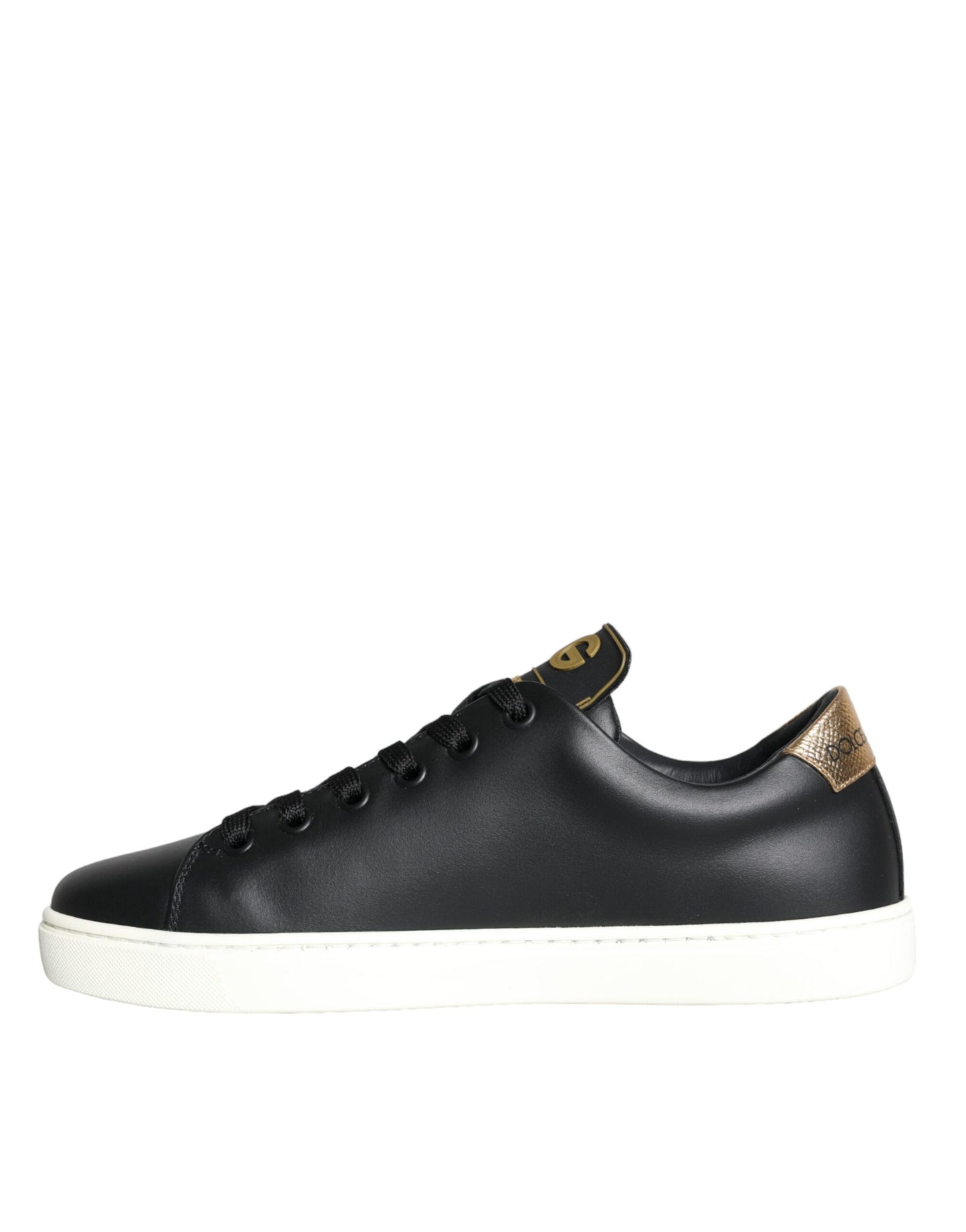 Dolce & Gabbana Black Portofino Sacred Heart Sneakers Shoes Dolce & Gabbana