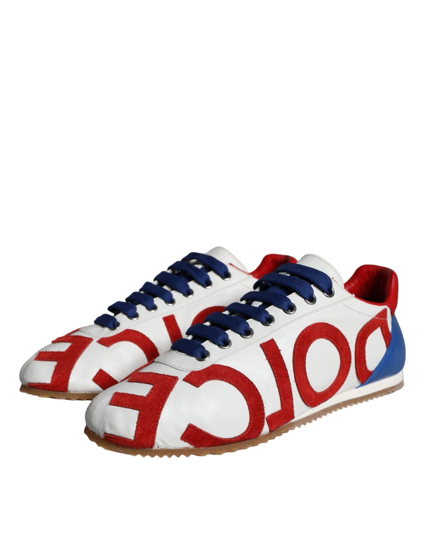 Dolce & Gabbana Multicolor Leather Logo Casual Sneakers Shoes Dolce & Gabbana