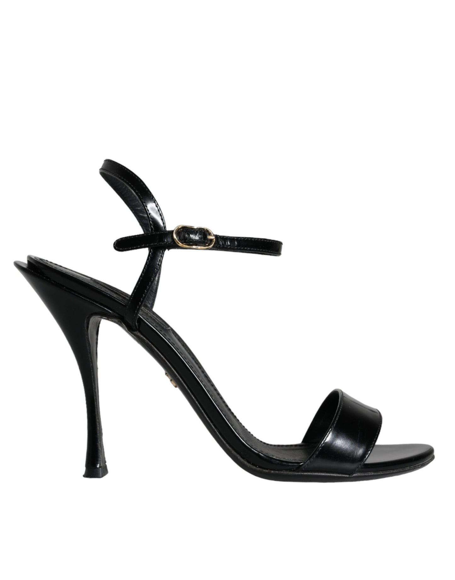 Dolce & Gabbana Black KEIRA Leather Heels Sandals Shoes Dolce & Gabbana