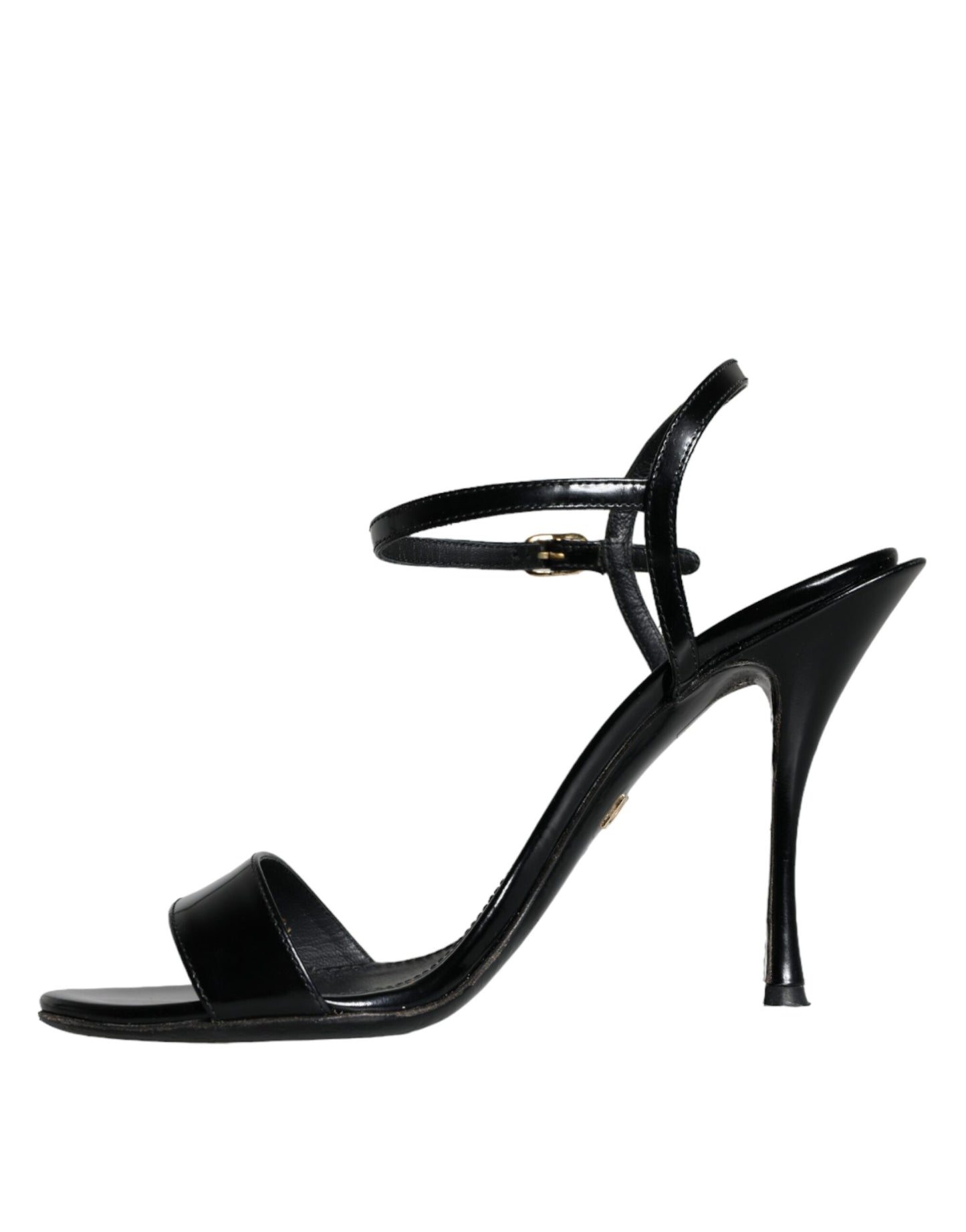 Dolce & Gabbana Black KEIRA Leather Heels Sandals Shoes Dolce & Gabbana