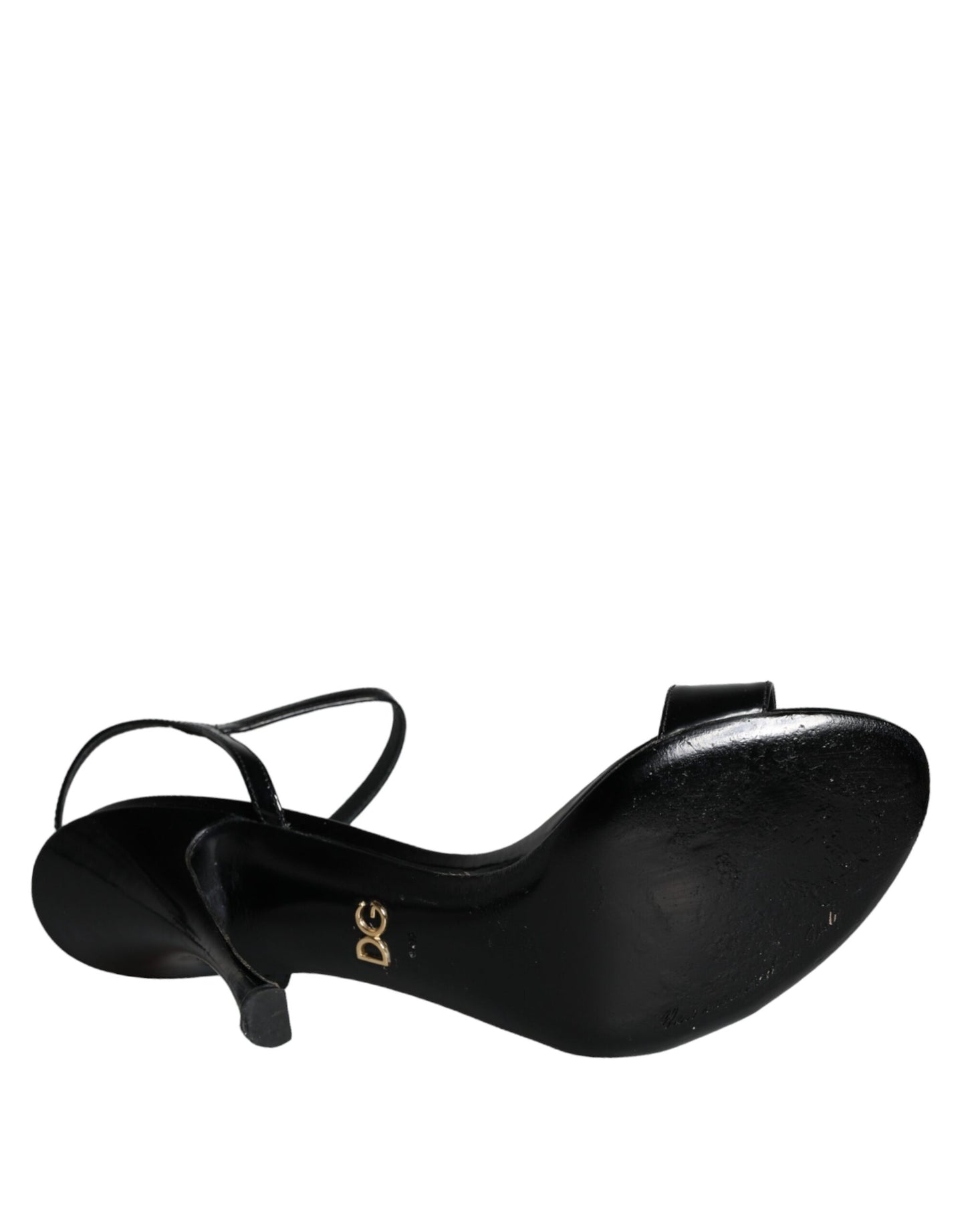 Dolce & Gabbana Black KEIRA Leather Heels Sandals Shoes Dolce & Gabbana