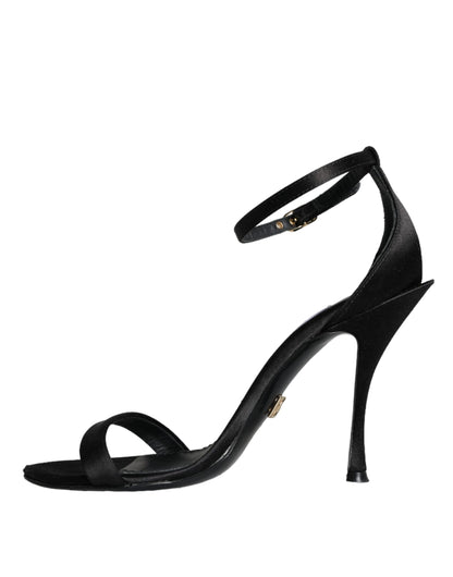 Dolce & Gabbana Black KEIRA Heels Ankle Strap Sandals Shoes Dolce & Gabbana