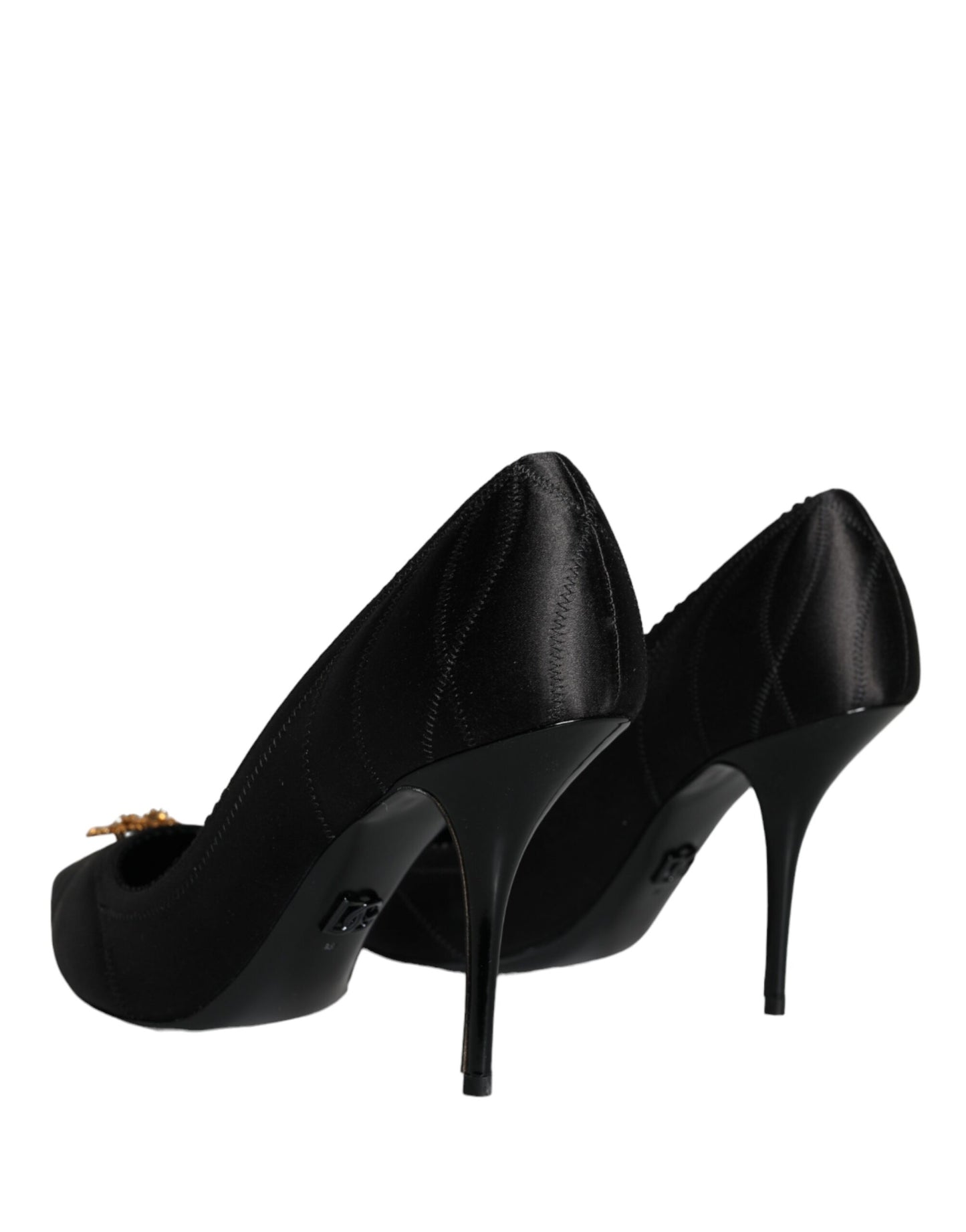 Dolce & Gabbana Black Heart DEVOTION Heels Pumps Shoes Dolce & Gabbana