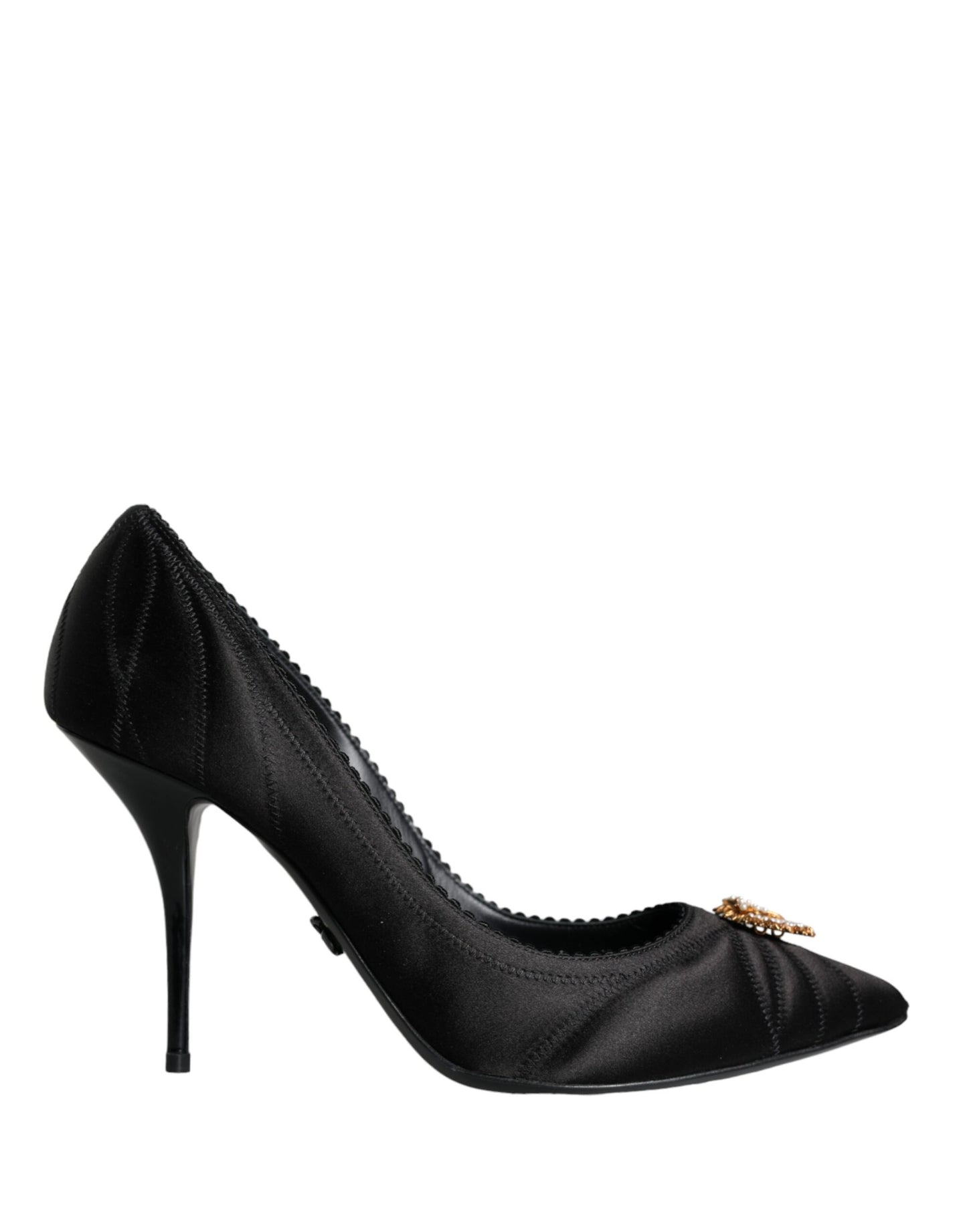 Dolce & Gabbana Black Heart DEVOTION Heels Pumps Shoes Dolce & Gabbana