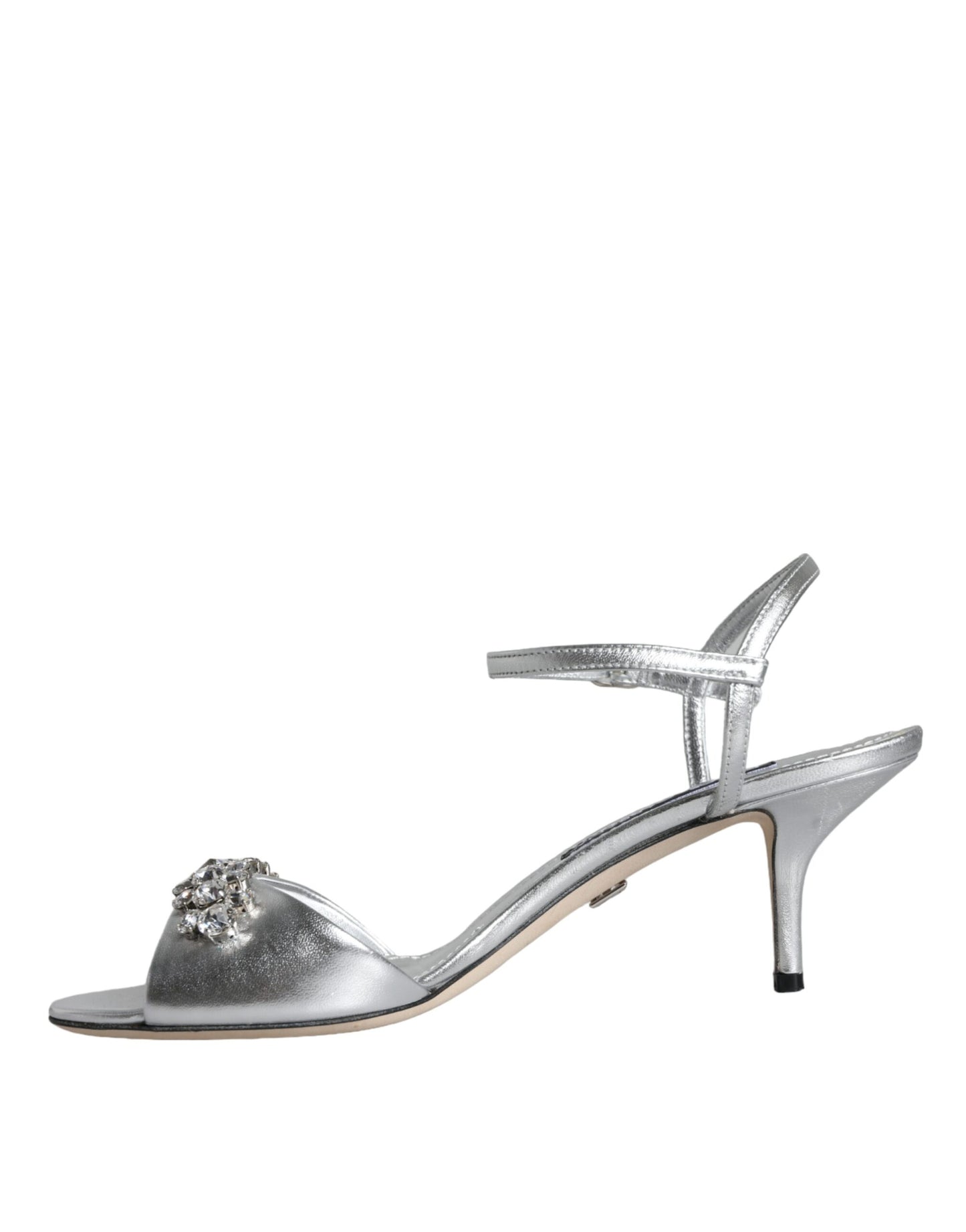 Dolce & Gabbana Silver Crystal AnkleStrap Keira Sandals Shoes Dolce & Gabbana