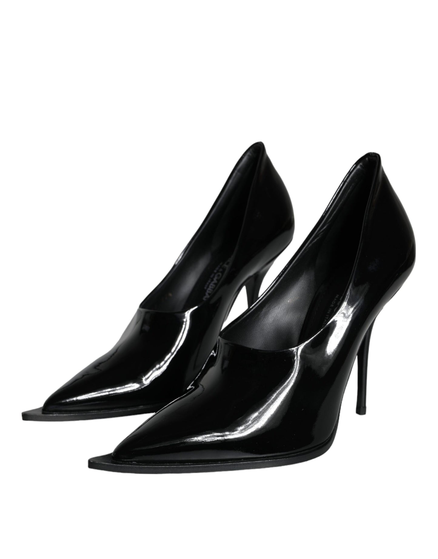 Dolce & Gabbana Black Patent Leather High Heels Pumps Shoes Dolce & Gabbana