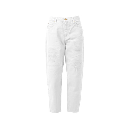 PINKO White Cotton Jeans & Pant PINKO