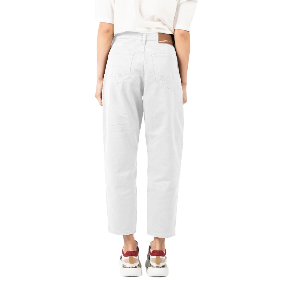 PINKO White Cotton Jeans & Pant PINKO