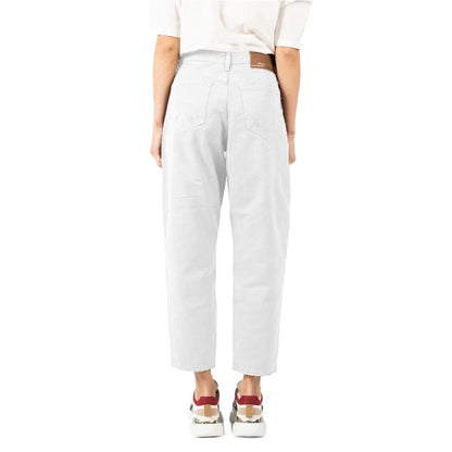 PINKO White Cotton Jeans & Pant PINKO