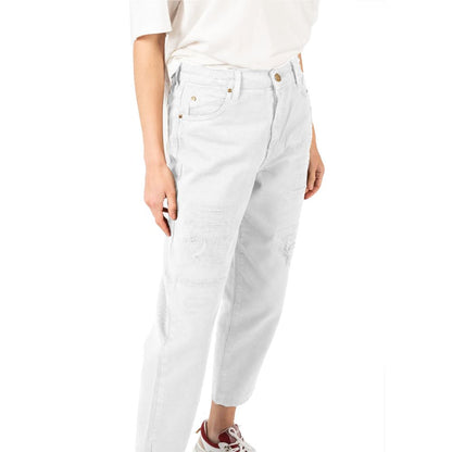 PINKO White Cotton Jeans & Pant PINKO