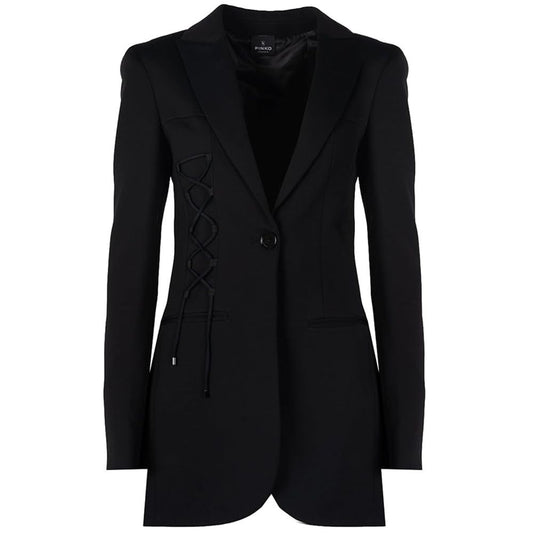 PINKO Black Viscose Suits & Blazer PINKO