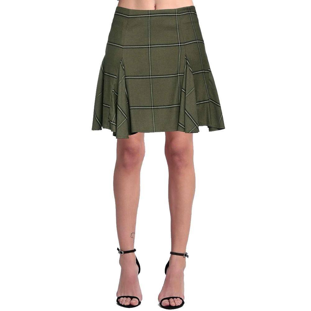 PINKO Green Viscose Skirt PINKO